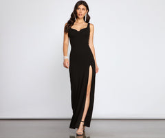 Layla Sleeveless High-Slit Formal Dress Oshnow