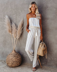 Layne Pocketed Strapless Jumpsuit - SALE Oshnow