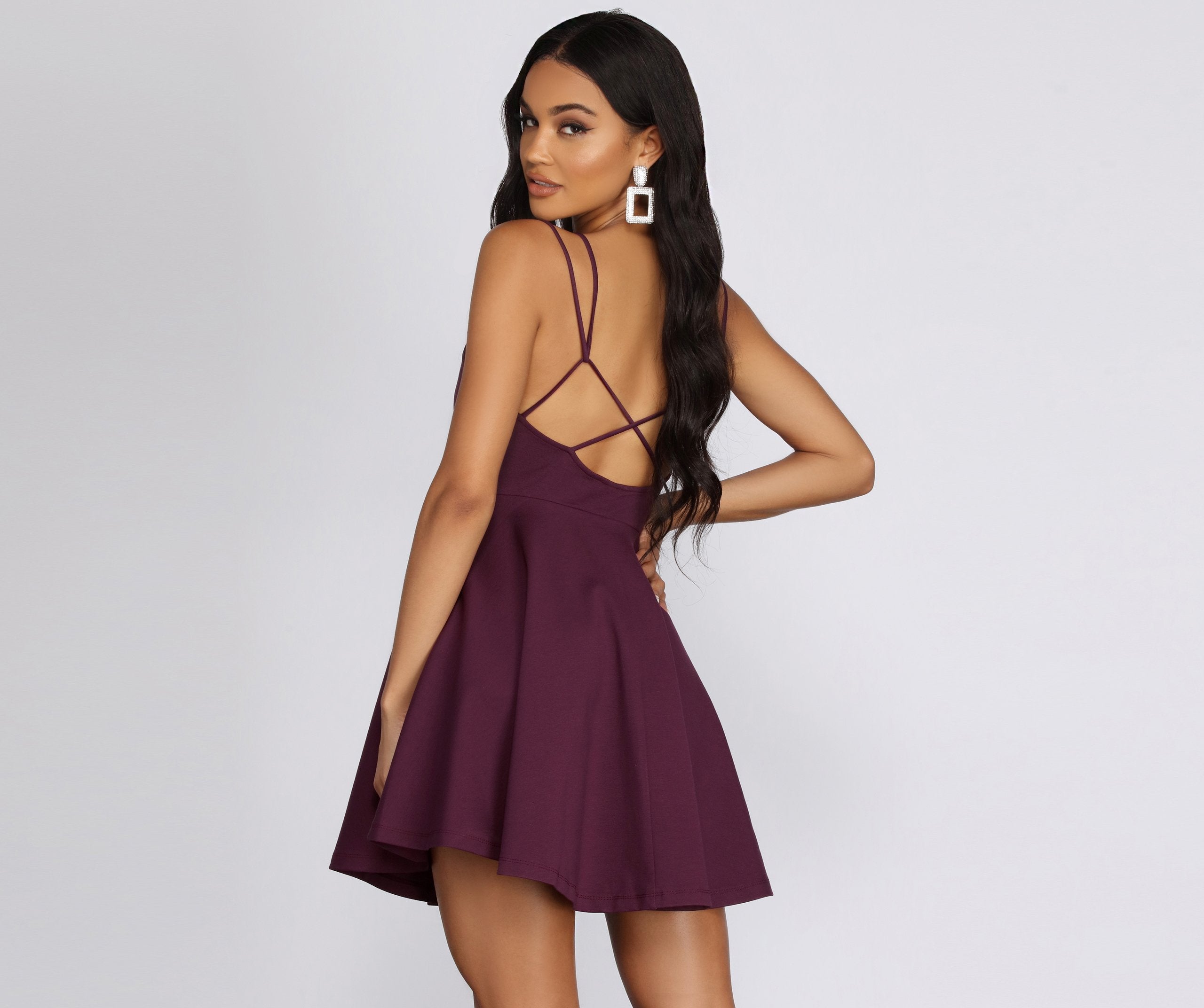 Livin' With Finesse Skater Dress Oshnow