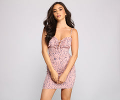 Love At First Bloom Ditsy Floral Mini Dress Oshnow