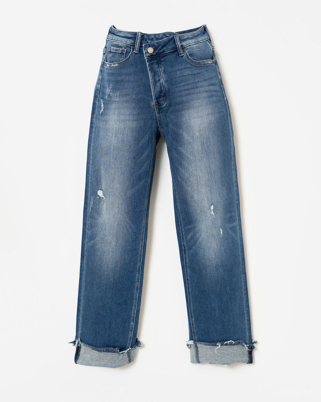 Lucy Stretch High Rise Cross Over Jeans