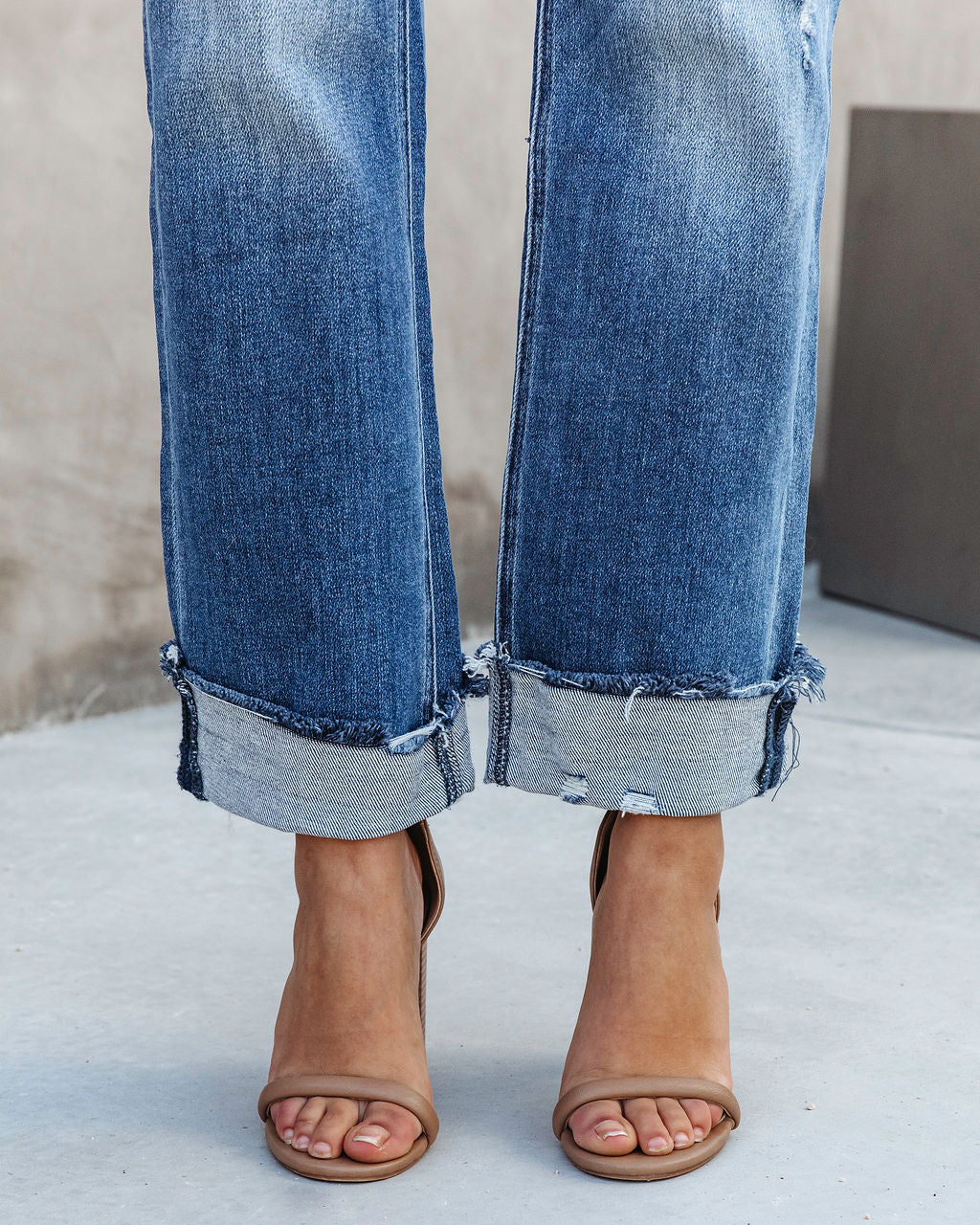 Lucy Stretch High Rise Cross Over Jeans