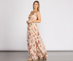 Lydia Floral A-Line Dress Oshnow