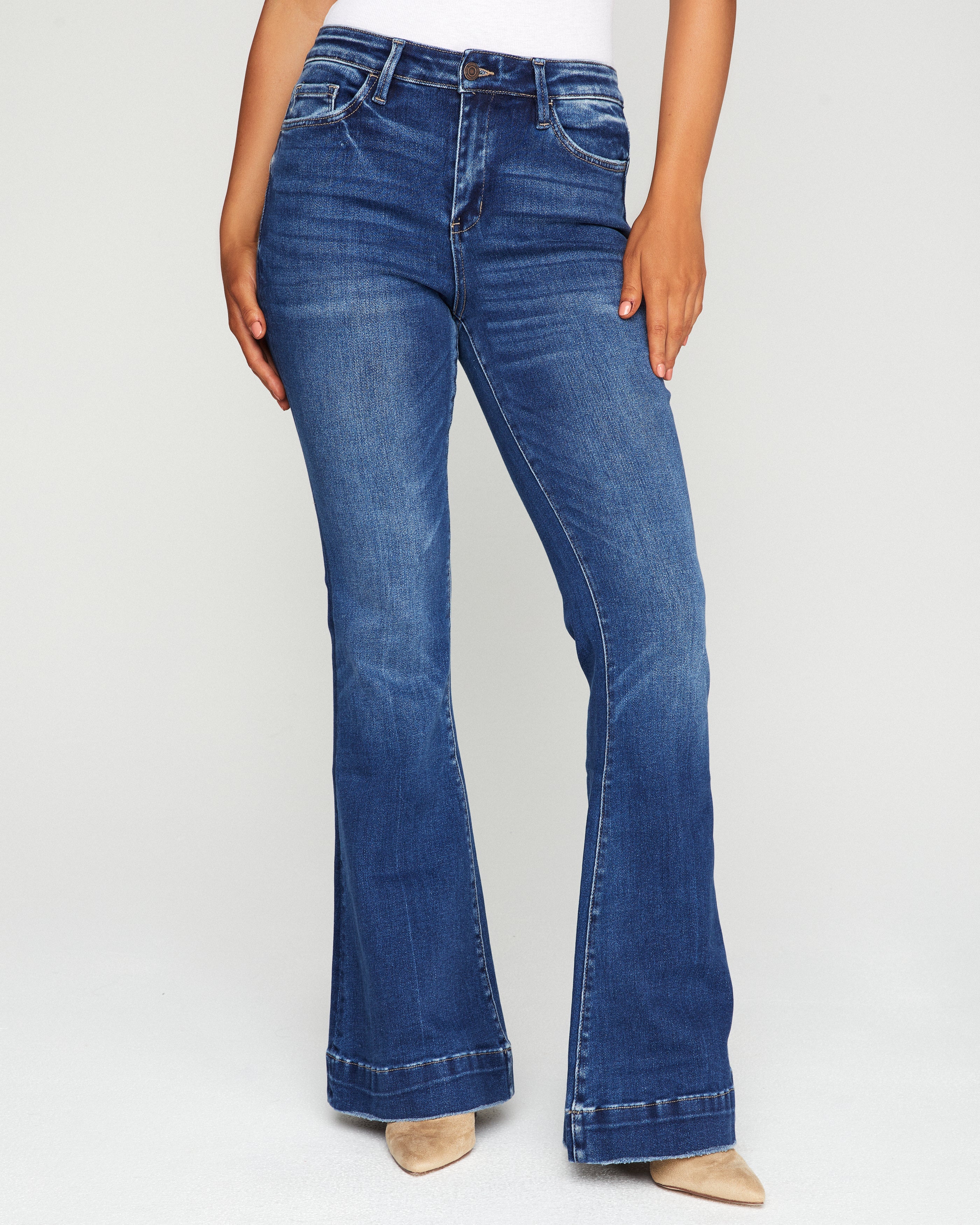 Maple High Rise Bell Bottom Denim