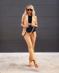 Making Boss Moves Pocketed Straight Leg Pants - Camel - SALE Oshnow