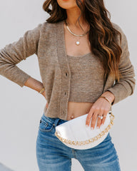 Margaret Cropped Knit Sweater Tank Oshnow