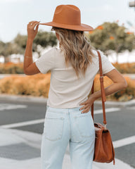 Mekhi Mock Neck Knit Crop Top - Ivory Oshnow