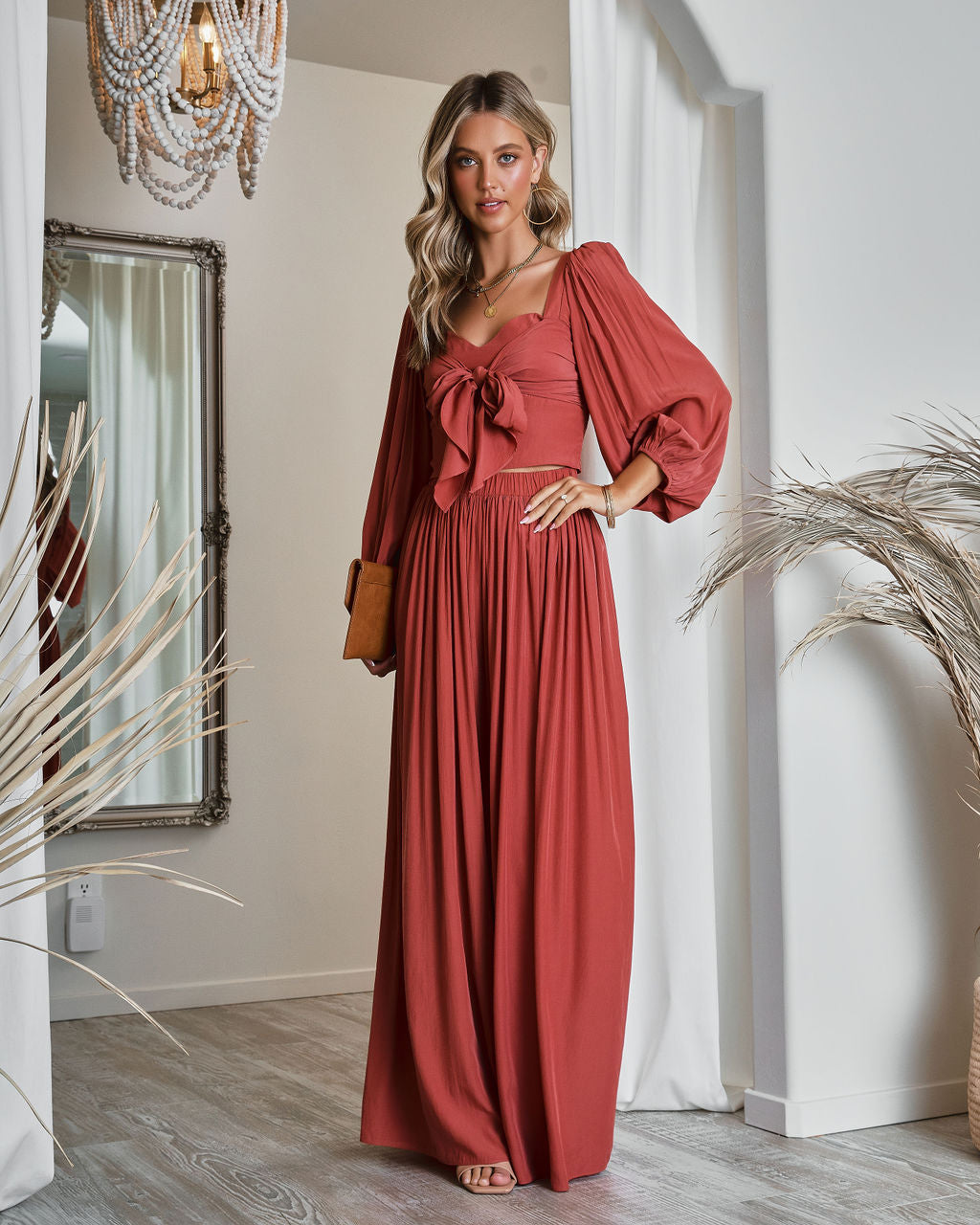 Meriah Wide Leg Pants - Clay Oshnow