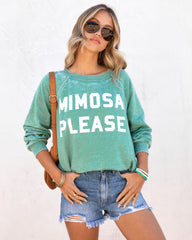 Mimosa Please Sweatshirt - Green
