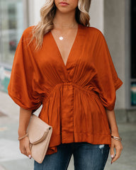 Mon Amour Kimono Top - Rust Oshnow