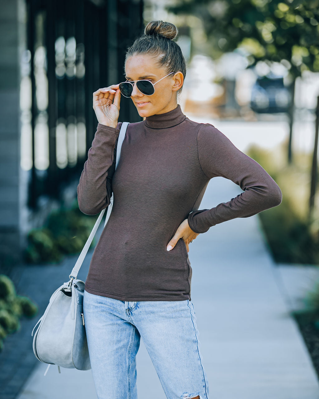 Montrose Turtleneck Knit Top Oshnow