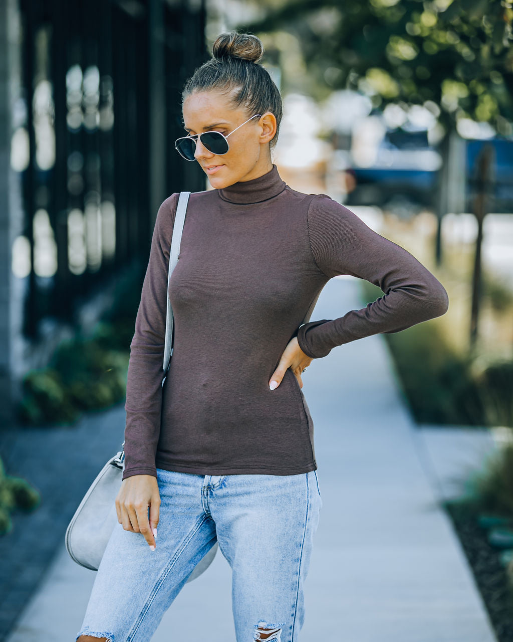 Montrose Turtleneck Knit Top Oshnow