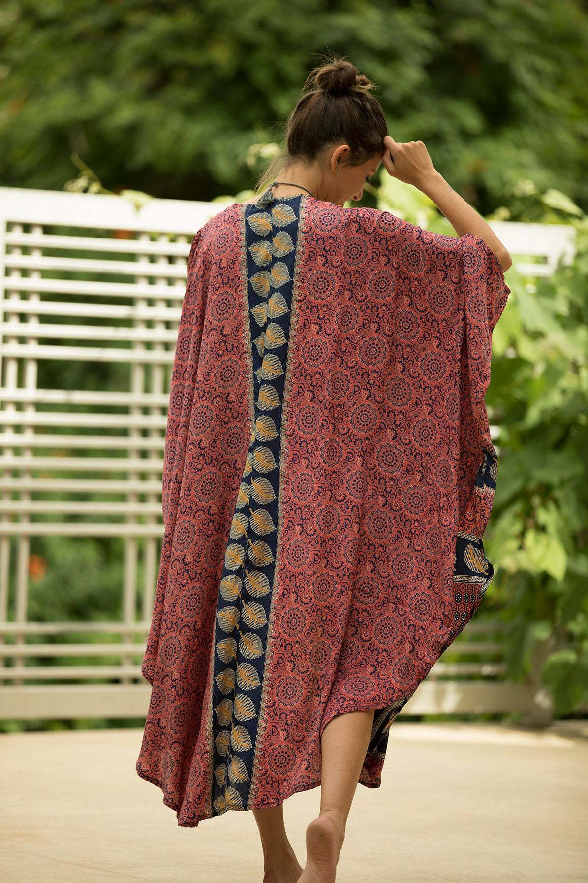 Nadra Printed Duster Kimono - Firenze Oshnow