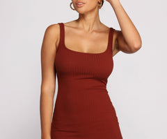 Need For Basics Ribbed Midi Dress Oshnow