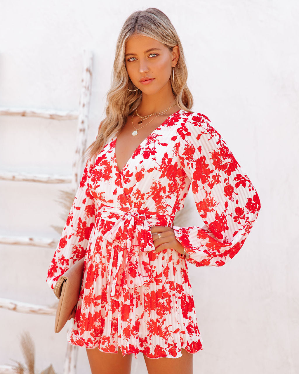 No Matter What Floral Pleated Romper Oshnow