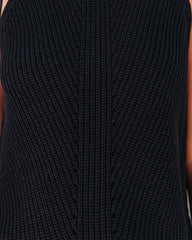 Nomad Cotton Blend Tank - Black Oshnow