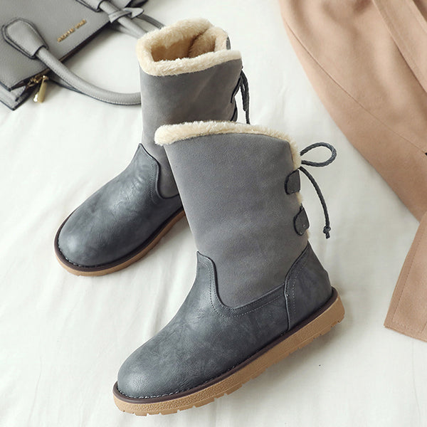 Non Slip Waterproof Snow Anke Boots Warm Fur Lined Booties Oshnow