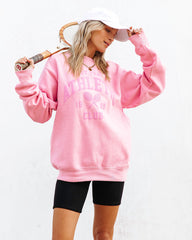 Not That Athletic Cotton Blend Sweatshirt - Pink