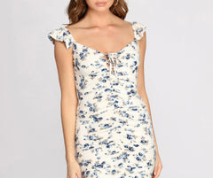 Nothin' But A Sweet Thing Floral Mini Dress Oshnow