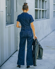 Olivera Pocketed Denim Jumpsuit Oshnow