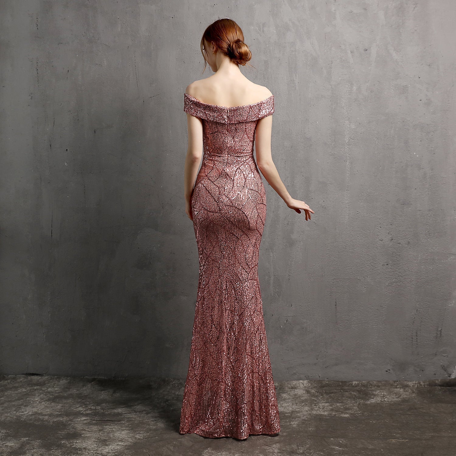 Olivia Formal Glitter Dress Oshnow