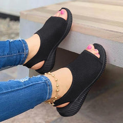 Open Toe Mesh Comfort Sandals Oshnow