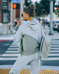 Owen Cotton Blend Colorblock Hoodie Oshnow