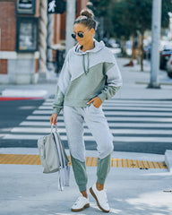 Owen Cotton Blend Colorblock Hoodie Oshnow