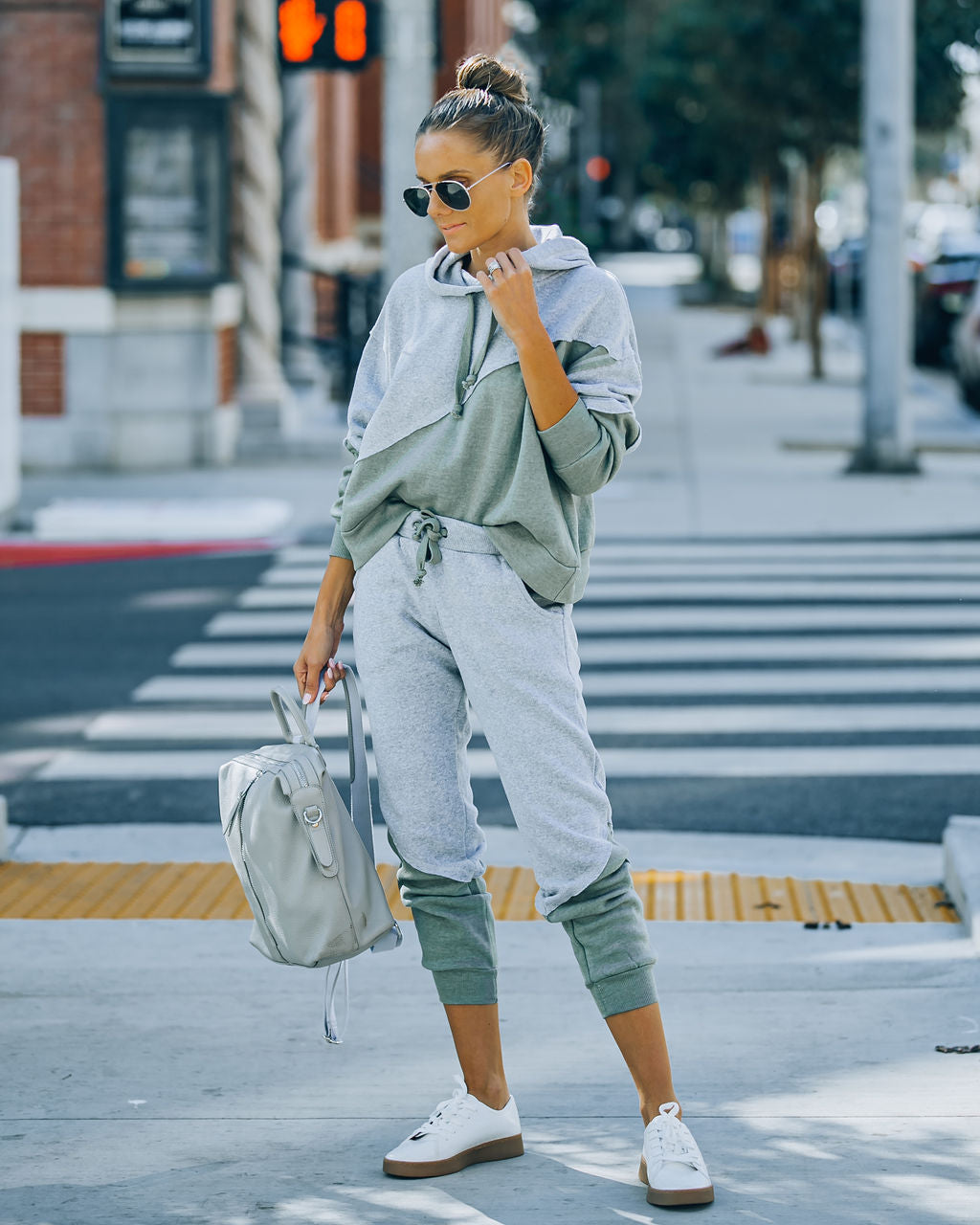 Owen Cotton Blend Colorblock Hoodie Oshnow