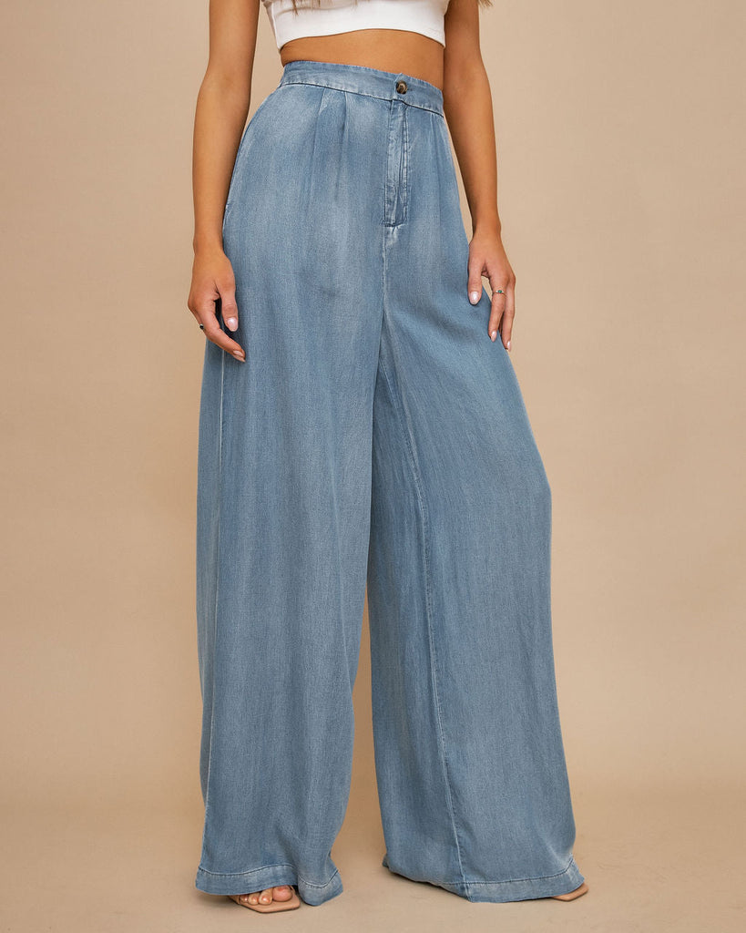 Courtney Tencel Pocketed Jumpsuit - Charcoal Acid Wash