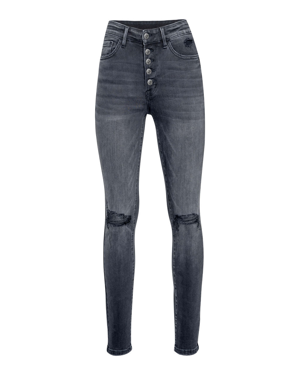 Periodic High Rise Distressed Skinny Oshnow