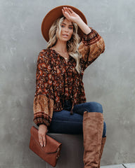 Pick Of The Patch Tassel Blouse Oshnow