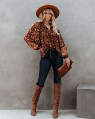 Pick Of The Patch Tassel Blouse Oshnow