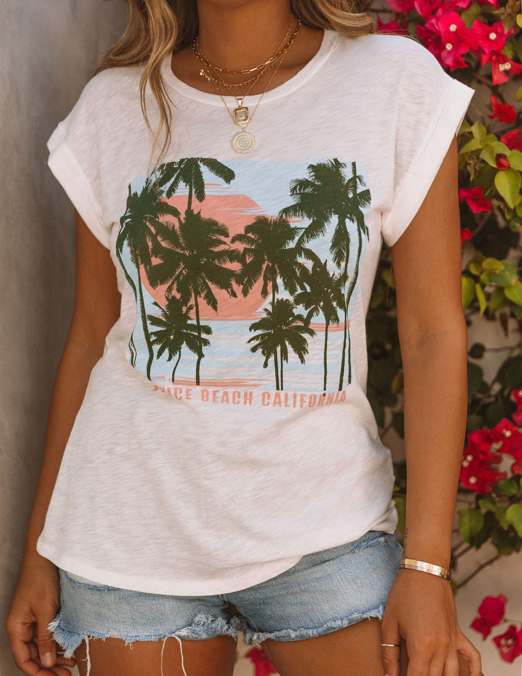 Picture Perfect Cotton + Modal Venice Beach Tee Oshnow