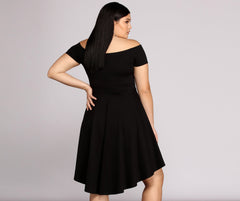 Plus All The Rage Skater Dress Oshnow