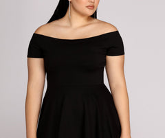 Plus All The Rage Skater Dress Oshnow