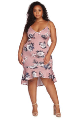 Plus Flow With Floral Midi Dress Oshnow