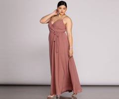 Plus Helena Formal Sleeveless Chiffon Dress Oshnow