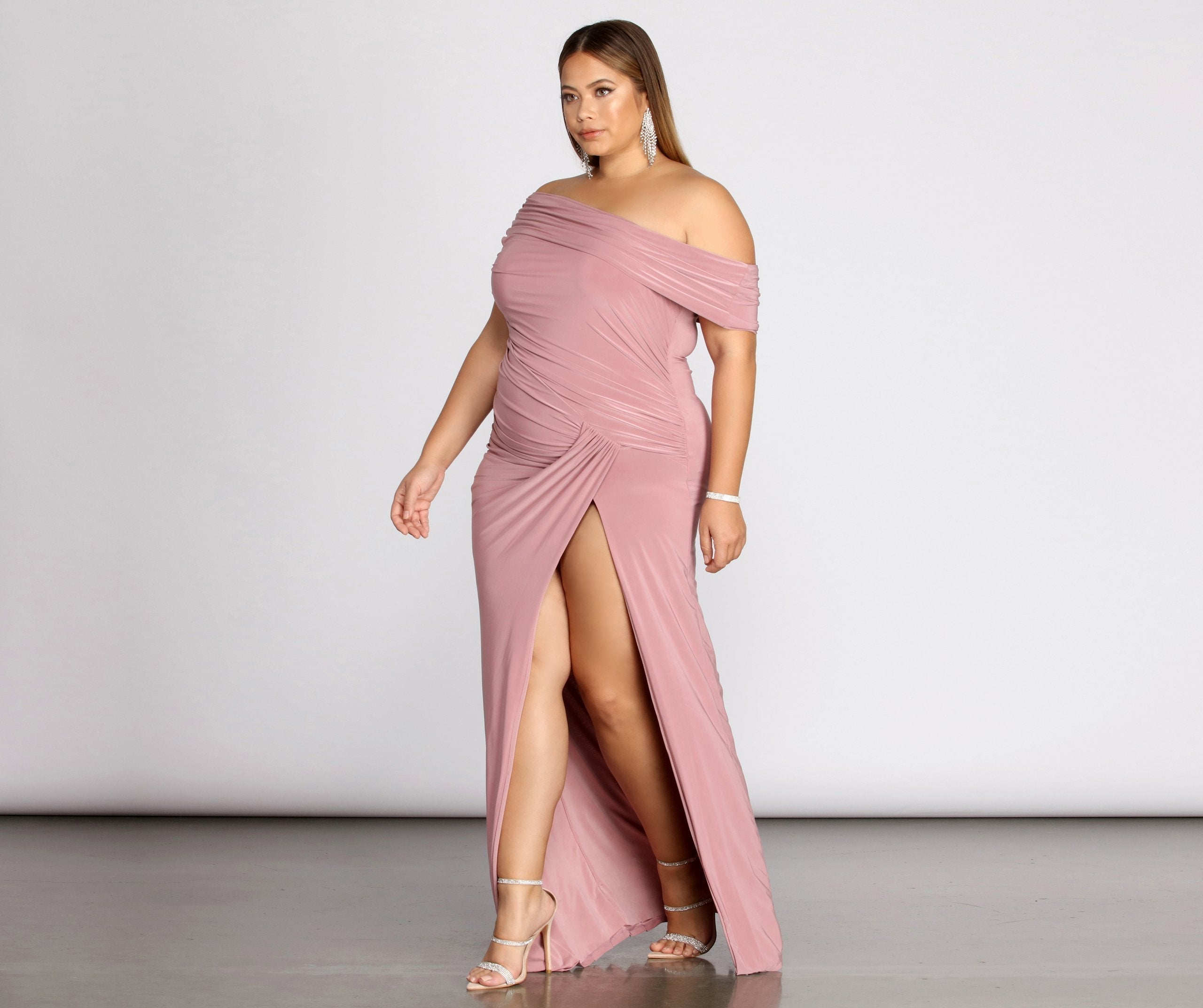 Plus Kaleigh Off Shoulder Dress Oshnow