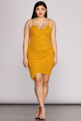 Plus Strappy & Stunning Mini Dress Oshnow
