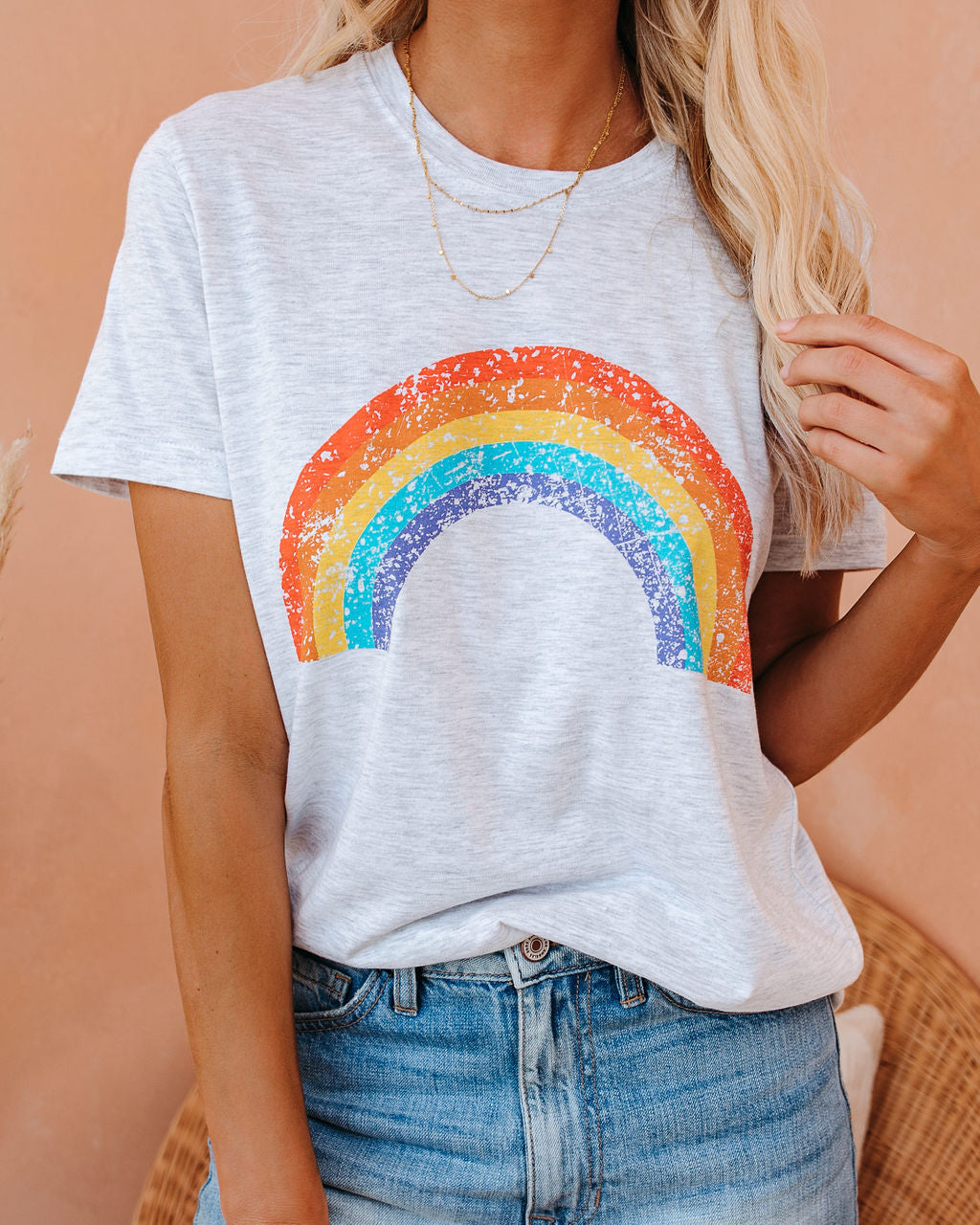 Pot Of Gold Heathered Rainbow Tee Oshnow