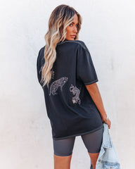 Prance Relaxed Cotton Cheetah Tee Oshnow