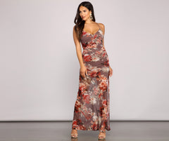 Pretty Petal Perfection Maxi Dress Oshnow