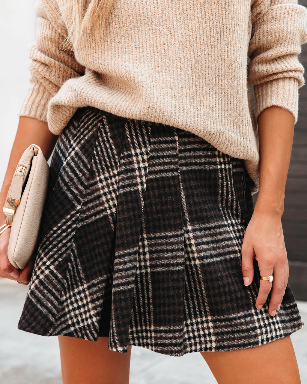 Princeton Dreams Plaid Pleated Mini Skirt Oshnow