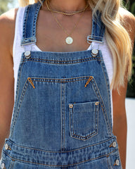 Raylee Pocketed Denim Overalls Oshnow