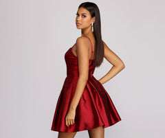 Rebecca Party Pleated Dress Oshnow