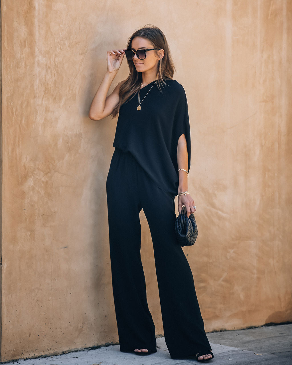 Recipe For Success One Shoulder Jumpsuit - Black Oshnow