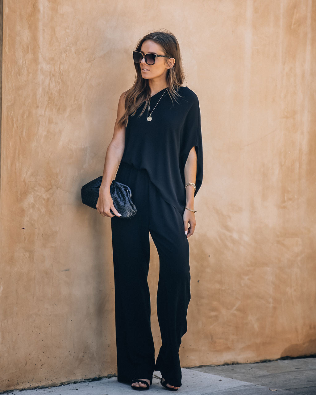 Recipe For Success One Shoulder Jumpsuit - Black Oshnow