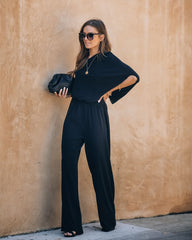 Recipe For Success One Shoulder Jumpsuit - Black Oshnow