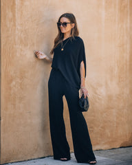 Recipe For Success One Shoulder Jumpsuit - Black Oshnow